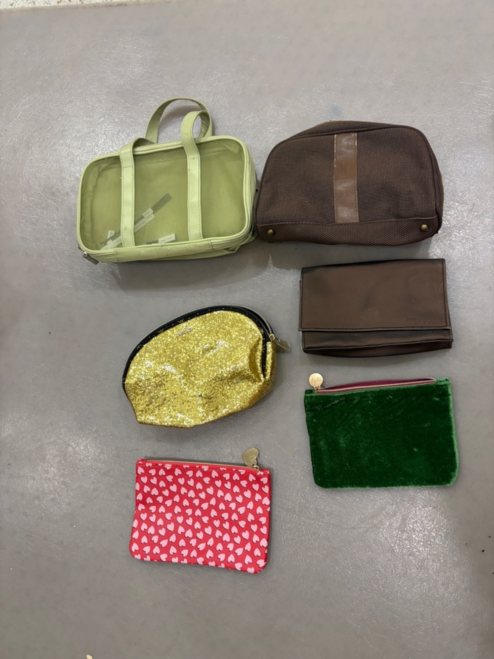 Travel make up bags bundle of 6